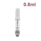 Ceramic Atomizer Tank 0.5ML 1.0ML Vape Tip 1.2ohm Oil Cartridges Coil Vaporizer Pen Cartridges for 510 Thread Battery