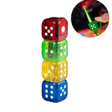 Windproof Dice Lighter Green Flame Refillable Butane Torch Lighter Creative Body LED Flashing Cute Gift Cigarette Accessories