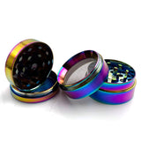 Rainbow Mills Metal Crusher 4 Parts Mesh Screen Pollen Catcher 40mm Herb Grinder Herbal Spice Mini Crucher