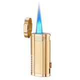 Inflatable Torch Lighter Triple Jet Flame Cigar Lighter With Cigar Knife/refillable Butane Gas