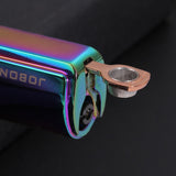 Jobon Cool Gadgets For Men Torch Lighters Butane Refillable Gas Lighter With Cigar Cutter Windproof Triple Turbo Jet Lighter