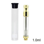 Ceramic Atomizer Tank 0.5ML 1.0ML Vape Tip 1.2ohm Oil Cartridges Coil Vaporizer Pen Cartridges for 510 Thread Battery