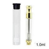 Ceramic Atomizer Tank 0.5ML 1.0ML Vape Tip 1.2ohm Oil Cartridges Coil Vaporizer Pen Cartridges for 510 Thread Battery