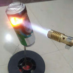 Portable Flame Gun Butane Burner High Temperature Welding Gas Lighter Torch Outdoor Camping BBQ Flame Butane Heat Welding Torch