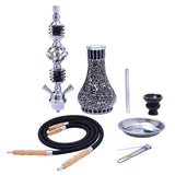Glass Shisha Pipe Hookah Pipa Mosaic Vase Narguile Completo Sisha Hooka Chicha with Accessories Hose Flavor Bowl Charcoal Tongs