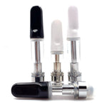 Ceramic Atomizer Tank 0.5ML 1.0ML Vape Tip 1.2ohm Oil Cartridges Coil Vaporizer Pen Cartridges for 510 Thread Battery
