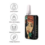 Vapor Box Mod 510 Thread Vape Battery Vapmod Dragoo VV 650mAh Battery 3D Resin Pattern Preheat Pen For Thick Oil Cartridge Carts