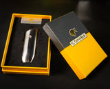 COHIBA Portable Outdoor Metal Windproof Butane Gas Lighter 3 Torch Blue Flame Jet Cigar Lighter Gift Box Men's Gift isqueiro