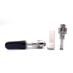 Ceramic Atomizer Tank 0.5ML 1.0ML Vape Tip 1.2ohm Oil Cartridges Coil Vaporizer Pen Cartridges for 510 Thread Battery