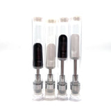 Ceramic Atomizer Tank 0.5ML 1.0ML Vape Tip 1.2ohm Oil Cartridges Coil Vaporizer Pen Cartridges for 510 Thread Battery