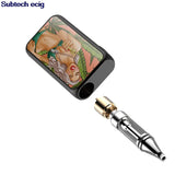 Vapor Box Mod 510 Thread Vape Battery Vapmod Dragoo VV 650mAh Battery 3D Resin Pattern Preheat Pen For Thick Oil Cartridge Carts