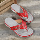 Women 2023 Summer Wedges Clip Toe Sandals Outdoor Slippers Casual Ladies Beach Shoes Metal Button Flip Flops Slides Footwear