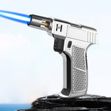 Butane Gas Lighter BBQ Kitchen Jet Torch Lighter Windproof  Cigar Lighters High Capacity Spray Gun Jewelry Metal Welding Lighter