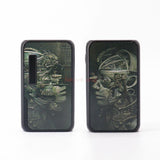 Vapor Box Mod 510 Thread Vape Battery Vapmod Dragoo VV 650mAh Battery 3D Resin Pattern Preheat Pen For Thick Oil Cartridge Carts