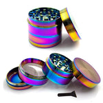 Rainbow Mills Metal Crusher 4 Parts Mesh Screen Pollen Catcher 40mm Herb Grinder Herbal Spice Mini Crucher