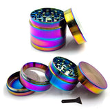 Rainbow Mills Metal Crusher 4 Parts Mesh Screen Pollen Catcher 40mm Herb Grinder Herbal Spice Mini Crucher