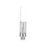Ceramic Atomizer Tank 0.5ML 1.0ML Vape Tip 1.2ohm Oil Cartridges Coil Vaporizer Pen Cartridges for 510 Thread Battery