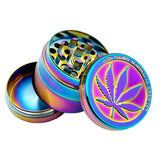 Rainbow Mills Metal Crusher 4 Parts Mesh Screen Pollen Catcher 40mm Herb Grinder Herbal Spice Mini Crucher