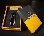 COHIBA Portable Outdoor Metal Windproof Butane Gas Lighter 3 Torch Blue Flame Jet Cigar Lighter Gift Box Men's Gift isqueiro