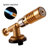 Portable Flame Gun Butane Burner High Temperature Welding Gas Lighter Torch Outdoor Camping BBQ Flame Butane Heat Welding Torch