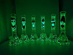 Orangutans Decal With Glow In The Dark Glass Water Pipe