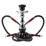Black Arab Shisha Hookah Set Complete Sheesha Narguile Bowl Charcoal Tray Double Tube Water Pipe Smoking Accessories