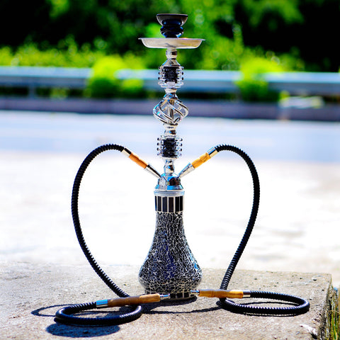 Glass Shisha Pipe Hookah Pipa Mosaic Vase Narguile Completo Sisha Hooka Chicha with Accessories Hose Flavor Bowl Charcoal Tongs
