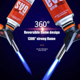Gas Torch Flame Gun Kitchen Butane Burner Welding Refillable Cooking Culinary Torch Lighter Cooking Lighter For Desserts BBQ