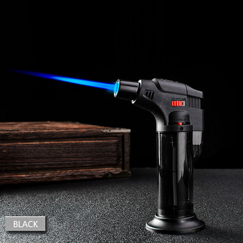 Butane Torch Lighter Refillable Adjustable Flame Lighter Kitchen Cooking Torch BBQ Ignition Picnic Tool Windproof Lighter