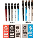 Cookies Vape Pen Battery 350mah/900mah VV Preheat 3.3-4.8V Adjustable for 510 Thread Cartridge CC-ELL E-Cigarette Box Mod 18350