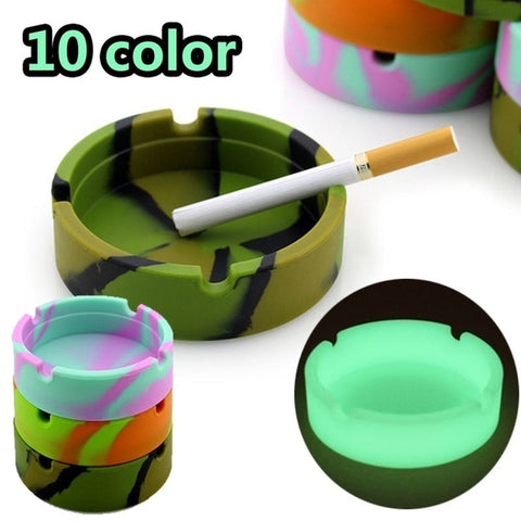 Ashtray for Home Glow In The Dark Creative Luminous Ashtrays Gift for Boyfriend House Cigarette Tobacco Smoking Weed Accessories