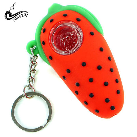 Strawberry Silicone Pipe