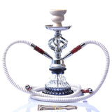 Double Hose White Hookah Set