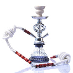 Double Hose White Hookah Set