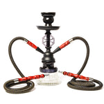 Double Hose Glass Hookah Set