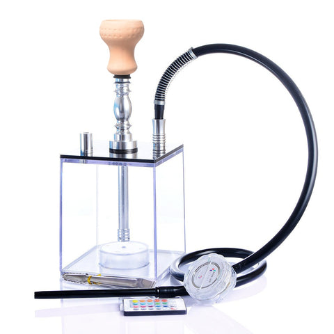 Hookah Shisha Cube Set with Multicolor LED Light