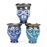 Blue Mystic Mask Skull Hookah Bowl