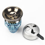 Blue Mystic Mask Skull Hookah Bowl