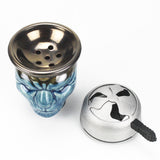 Blue Mystic Mask Skull Hookah Bowl