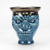 Blue Mystic Mask Skull Hookah Bowl