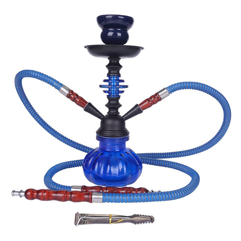 Double Hose Glass Hookah Set