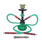 Double Hose Glass Hookah Set