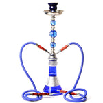 Double Hose Glass Hookah Set