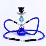 Double Hose Glass Hookah Set