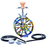 Wheel of Hookah Double Hose Shisha Set