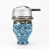 Blue Mystic Mask Skull Hookah Bowl