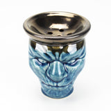 Blue Mystic Mask Skull Hookah Bowl