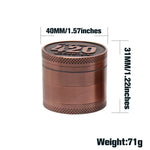 Retro Color 3-Layer Herb Grinder 40MM